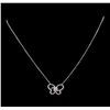 Image 2 : 0.50 ctw Diamond Necklace - 14KT White Gold