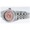 Image 4 : Rolex Ladies Stainless Steel Quickset Salmon Diamond Lugs Jubilee Datejust Wrist
