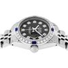 Image 3 : Rolex Ladies Stainless Steel Black Diamond Lugs & Sapphire Datejust With Watch W