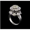 Image 4 : 3.65 ctw Diamond Ring - 18KT White Gold