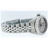 Image 6 : Rolex Ladies Stainless Steel Quickset Slate Grey Diamond Lugs Datejust Wristwatc