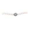 Image 3 : 0.33 ctw Diamond and South Sea Pearl Necklace - 14KT White Gold