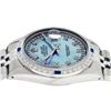 Image 7 : Rolex Mens Stainless Steel Blue String Diamond & Sapphire Datejust Wristwatch