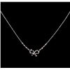 Image 2 : 0.38 ctw Diamond Necklace - 14KT White Gold
