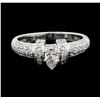 Image 3 : 0.65 ctw Diamond Ring - 18KT White Gold