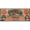 Image 1 : 1860 $10 Bank of Lexington North Carolina Obsolete Note