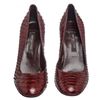 Image 5 : Sergio Rossi Dark Brown Snakeskin Pumps 37