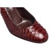 Image 6 : Sergio Rossi Dark Brown Snakeskin Pumps 37