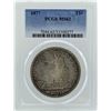 Image 1 : 1877 $1 Seated Liberty Silver Trade Dollar Coin PCGS MS62