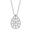Image 1 : 14k White Gold 0.52CTW Diamond Pendant, (I1-I2/H-I)