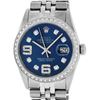 Image 1 : Rolex Mens Stainless Steel Blue Diamond 36MM Datejust Wristwatch