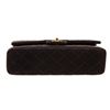 Image 5 : Chanel Black Quilted Fabric Double Flap Shoulder Handbag