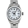 Image 1 : Rolex Ladies Stainless Steel White Diamond 26MM Oyster Band Datejust Wristwatch