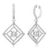 Image 1 : 18k White Gold 1.66CTW Diamond Earrings, (VS2-SI1/SI1/H-J/H)