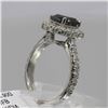 Image 3 : 2.03 ctw Brown and White Diamond Ring - 14KT White Gold