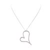 Image 2 : 1.30 ctw Diamond Pendant And Chain - 14KT White Gold
