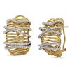 Image 1 : 18k Gold 0.98CTW Diamond Earrings, (VS1-VS2/G)