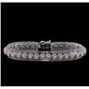 Image 1 : 3.95 ctw Diamond Bracelet - 14KT White Gold