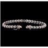 Image 3 : 3.95 ctw Diamond Bracelet - 14KT White Gold