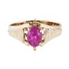 Image 3 : 0.50 ctw Lindy Star Ruby Ring - 10KT Yellow Gold