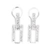 Image 1 : 0.70 ctw Diamond Earrings - 14KT White Gold