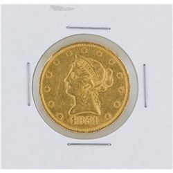 1851 $10 Liberty Head Eagle Gold Coin