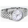 Image 3 : Rolex Mens Stainless Steel Purple Diamond 36MM Datejust Wristwatch