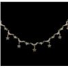 Image 1 : 1.22 ctw Diamond Necklace - 14KT White Gold
