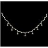 Image 2 : 1.22 ctw Diamond Necklace - 14KT White Gold