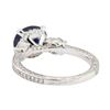 Image 3 : 2.53 ctw Sapphire and Diamond Ring - 14KT White Gold