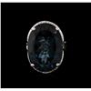 Image 2 : 14KT White Gold 34.24 ctw Blue Topaz and Diamond Ring