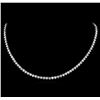 Image 1 : 14KT White Gold 19.68 ctw Diamond Necklace
