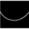 Image 2 : 14KT White Gold 19.68 ctw Diamond Necklace