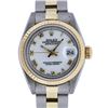 Image 2 : Rolex Ladies 2 Tone 14K Yellow Gold & Stainless Steel White Roman 26MM Datejust