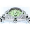 Image 5 : Rolex Ladies Stainless Steel Green Diamond & Emerald Datejust Wristwatch
