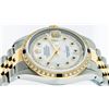 Image 5 : Rolex Mens 2 Tone 14K Mother Of Pearl Diamond & Sapphire Datejust Wristwatch