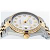 Image 6 : Rolex Mens 2 Tone 14K White Diamond & Sapphire Datejust Wriswatch