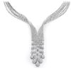 Image 1 : 18k White Gold 8.98CTW Diamond Necklace, (SI1/H)
