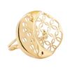 Image 1 : Crescent Moon Motif Ring - 14KT Yellow Gold