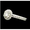 Image 1 : 1.54 ctw Diamond Ring - 14KT White Gold