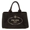 Image 1 : Prada Black Canvas Medium Canapa Tote Bag