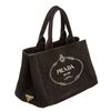 Image 3 : Prada Black Canvas Medium Canapa Tote Bag