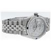 Image 3 : Rolex Mens Stainless Steel Meteorite Diamond And Sapphire Datejust Wristwatch