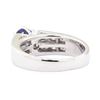 Image 3 : 1.86 ctw Sapphire And Diamond Ring - 14KT White Gold