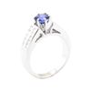 Image 4 : 1.86 ctw Sapphire And Diamond Ring - 14KT White Gold