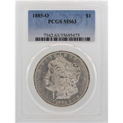 1885-O $1 Morgan Silver Dollar Coin PCGS MS63