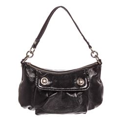 Coach Black Liquid Gloss Patent Leather Crossbody Bag