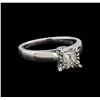 Image 1 : 0.93 ctw Diamond Ring - 14KT White Gold