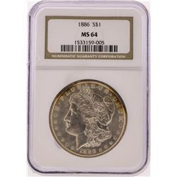 1886 NGC  MS64 Morgan Silver Dollar
