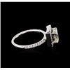 Image 3 : 14KT White Gold 1.50 ctw Diamond Ring